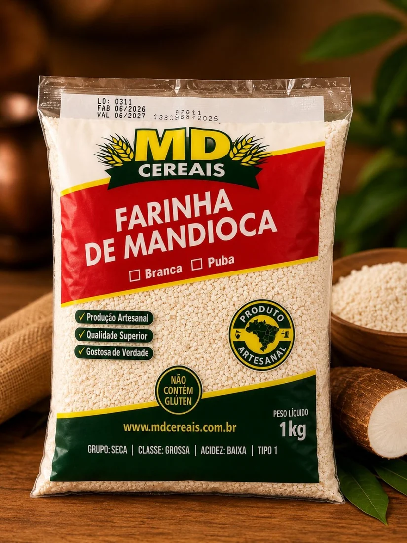 Farinha de Mandioca Branca